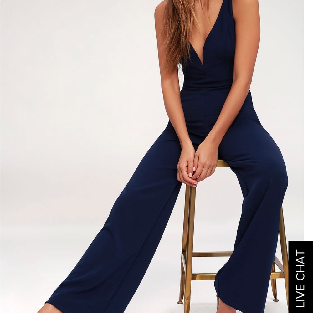 Lulu’s Navy jumpsuit